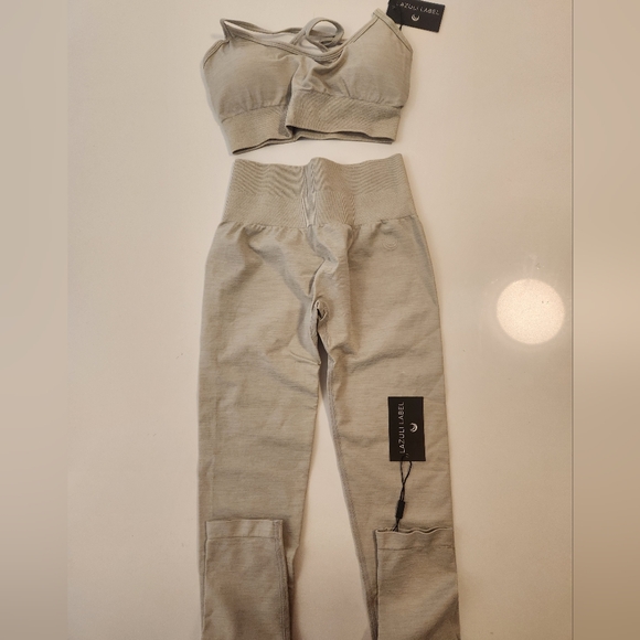 Lazuli Label Pants - Lazuli Label NWT Leggings Set XS Stone Colour